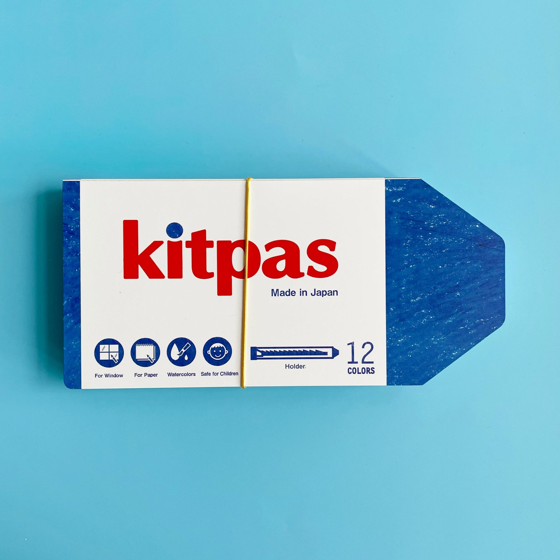 Kitpas Window Art Crayons - Set of 12 Sticks