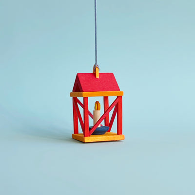 Wood Lantern Ornament