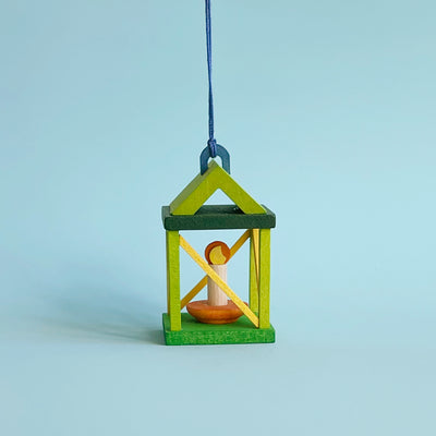 Wood Lantern Ornament