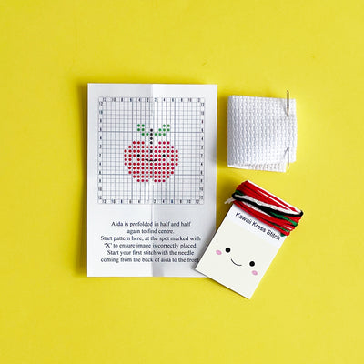 Apple Mini Cross Stitch Kit