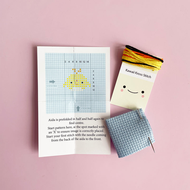 Yellow Chick Mini Cross Stitch Kit