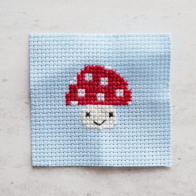 Toadstool Mini Cross Stitch Kit