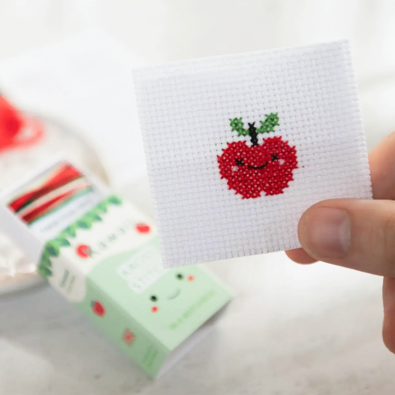 Apple Mini Cross Stitch Kit