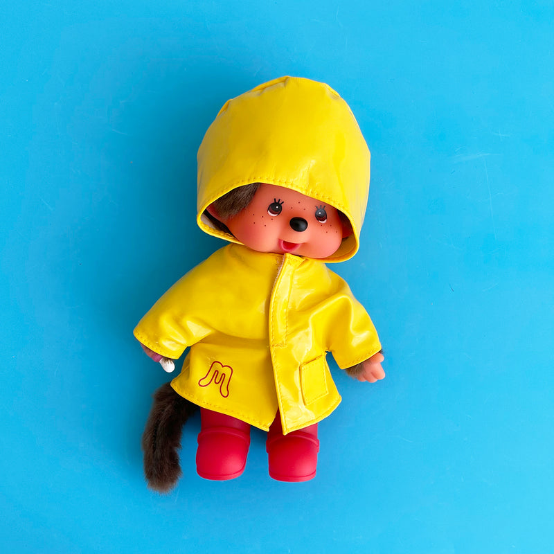 Monchhichi in Raincoat and Shoes