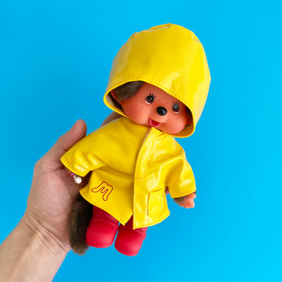 Monchhichi in Raincoat and Shoes