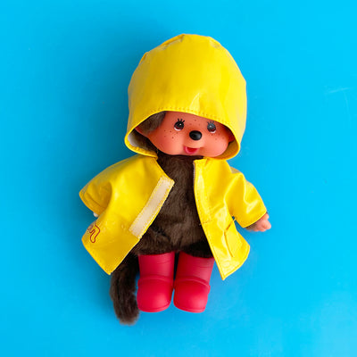Monchhichi in Raincoat and Shoes