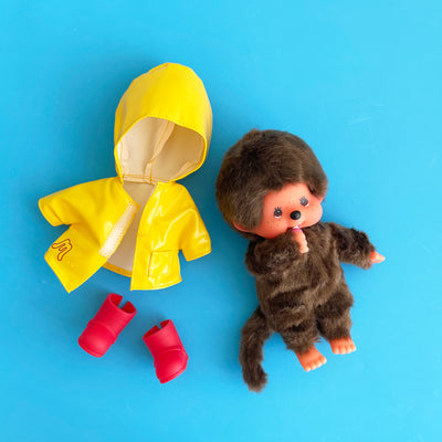Monchhichi in Raincoat and Shoes