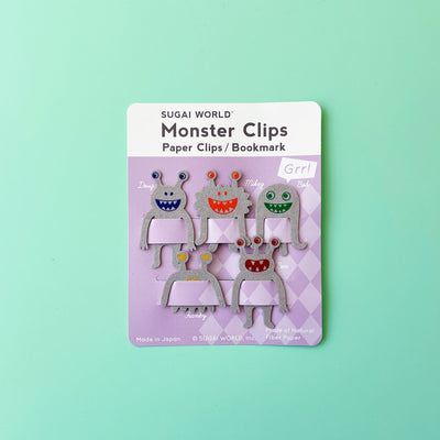 Monster Paper Clips and Bookmarks