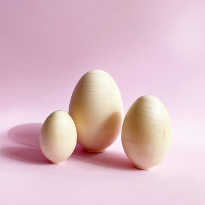 Blank Wooden Nesting Eggs