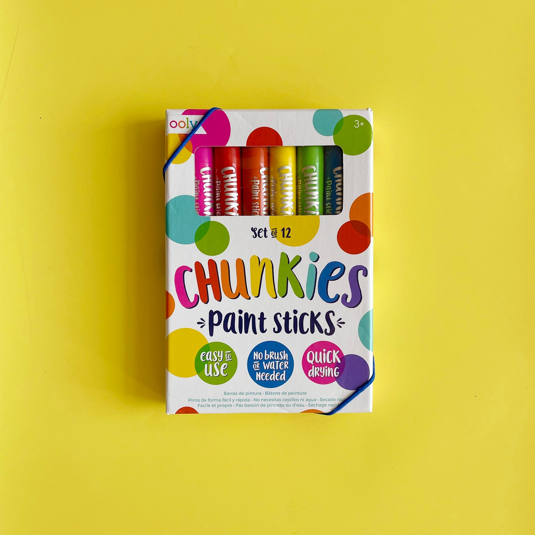 OOLY Chunkies Paint Sticks, 12-Colors