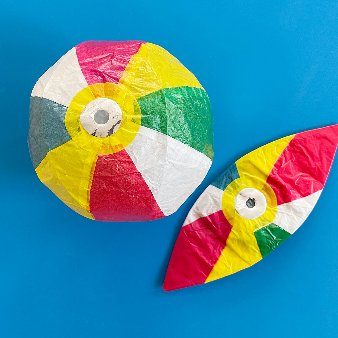 Beach Ball Paper Balloons