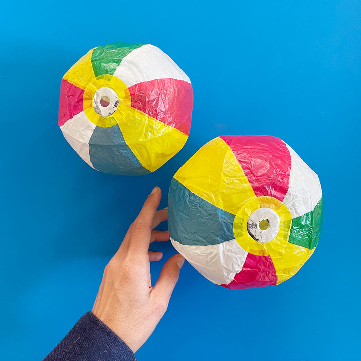 Beach Ball Paper Balloons