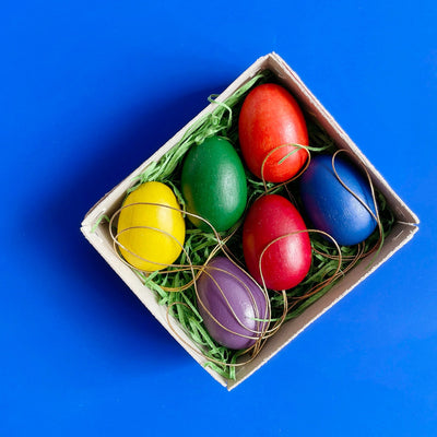 Wooden Rainbow Eggs
