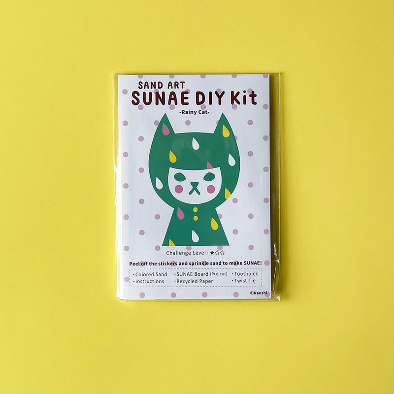Raincoat Cat Sunae Sand Art Kit