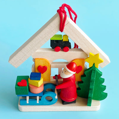 Santa's House Ornament