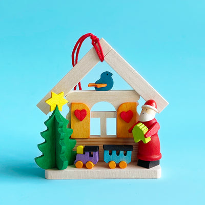 Santa's House Ornament