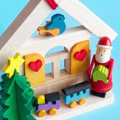 Santa's House Ornament