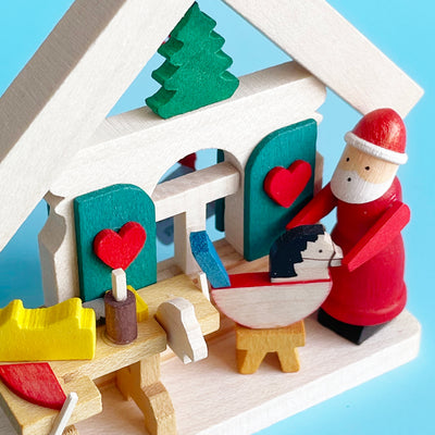 Santa's House Ornament