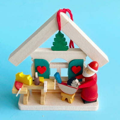 Santa's House Ornament