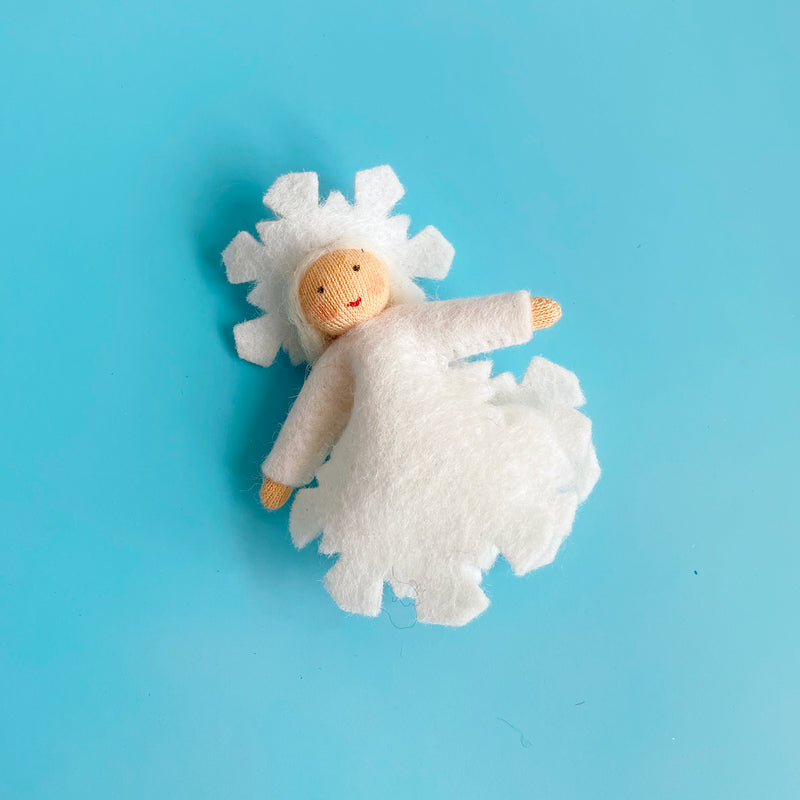 Snowflake Felt Fairy Ornament