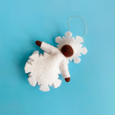 Snowflake Felt Fairy Ornament