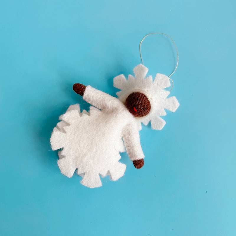 Snowflake Felt Fairy Ornament