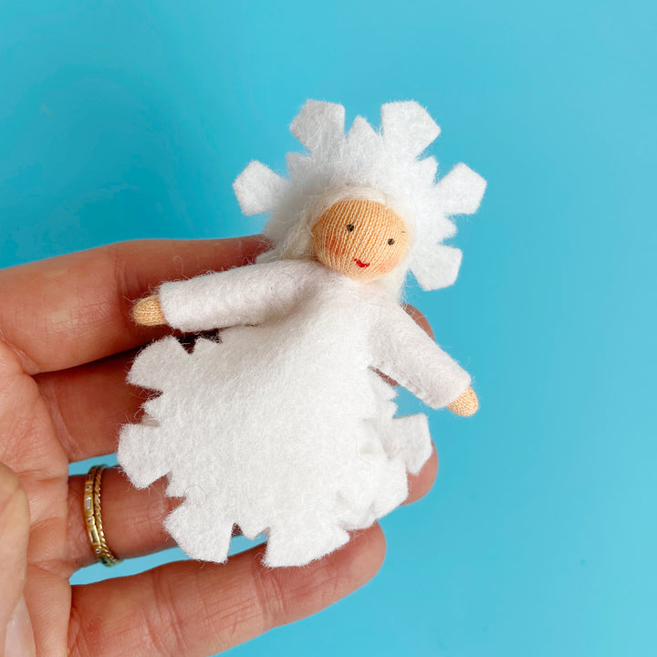 Snowflake Felt Fairy Ornament