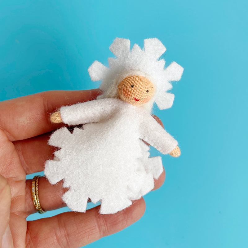 Snowflake Felt Fairy Ornament