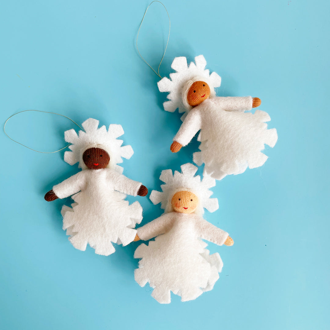 Snowflake Felt Fairy Ornament