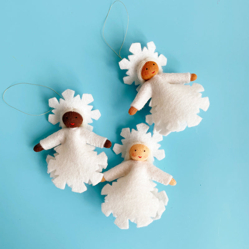 Snowflake Felt Fairy Ornament