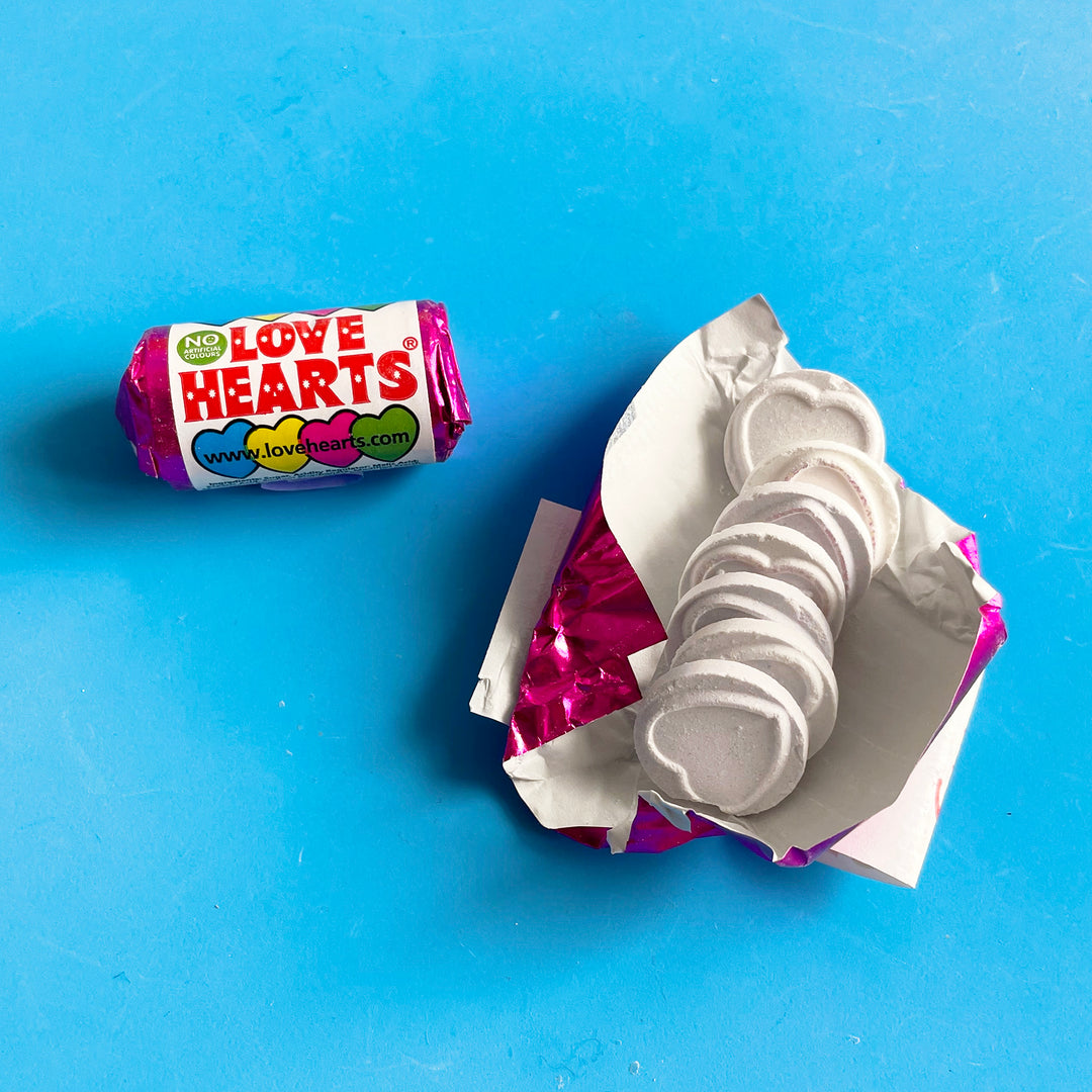 Love Hearts Mini Candy Rolls