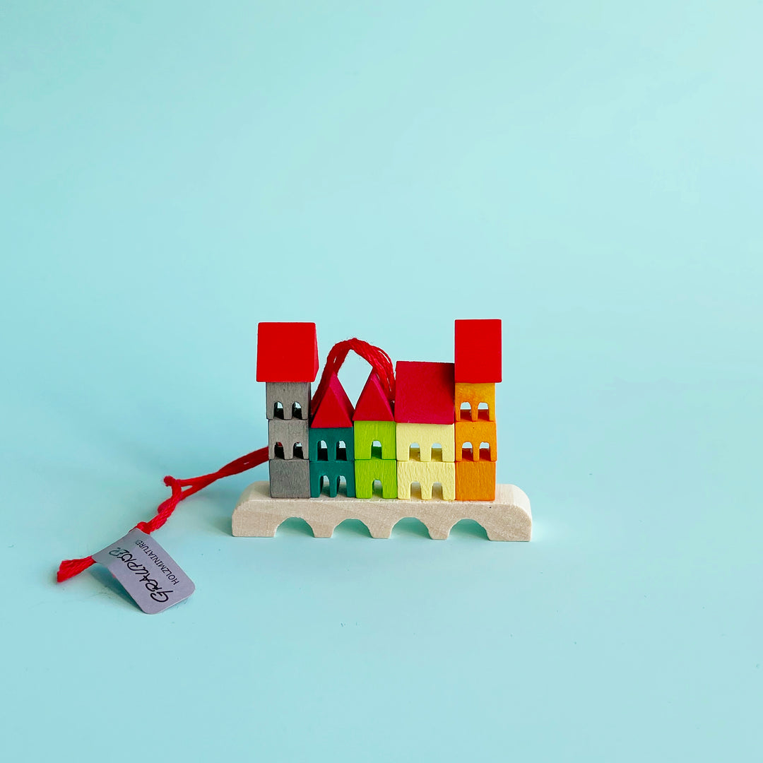 Toy Wood Village Ornament