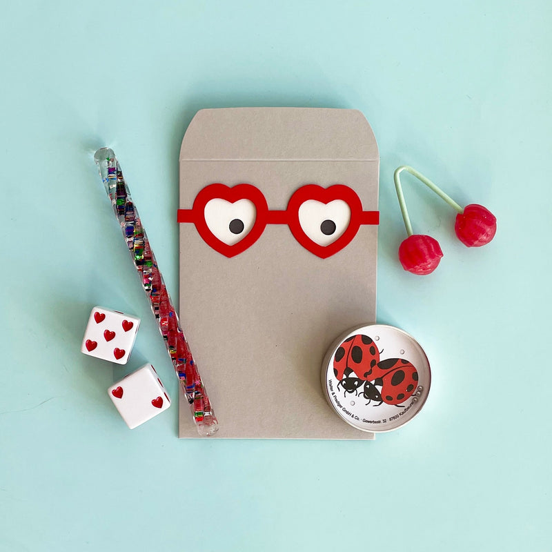 Heart Glasses Card