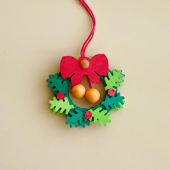 Wood Wreath Ornament