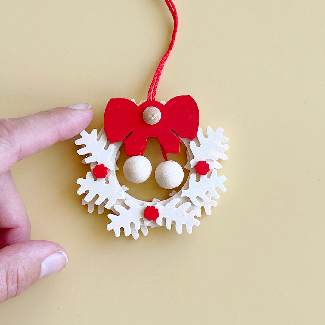 Wood Wreath Ornament