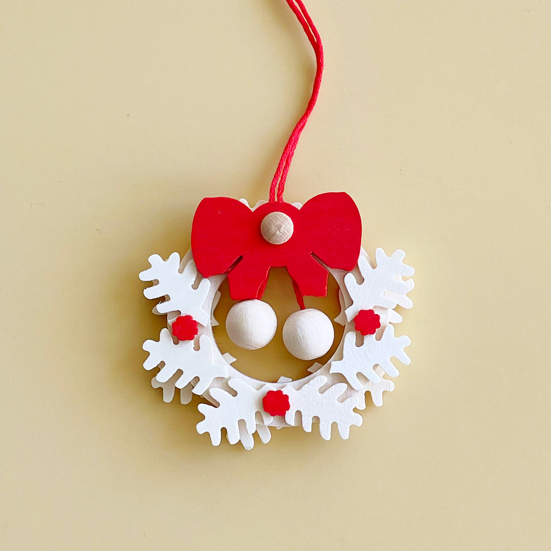 Wood Wreath Ornament