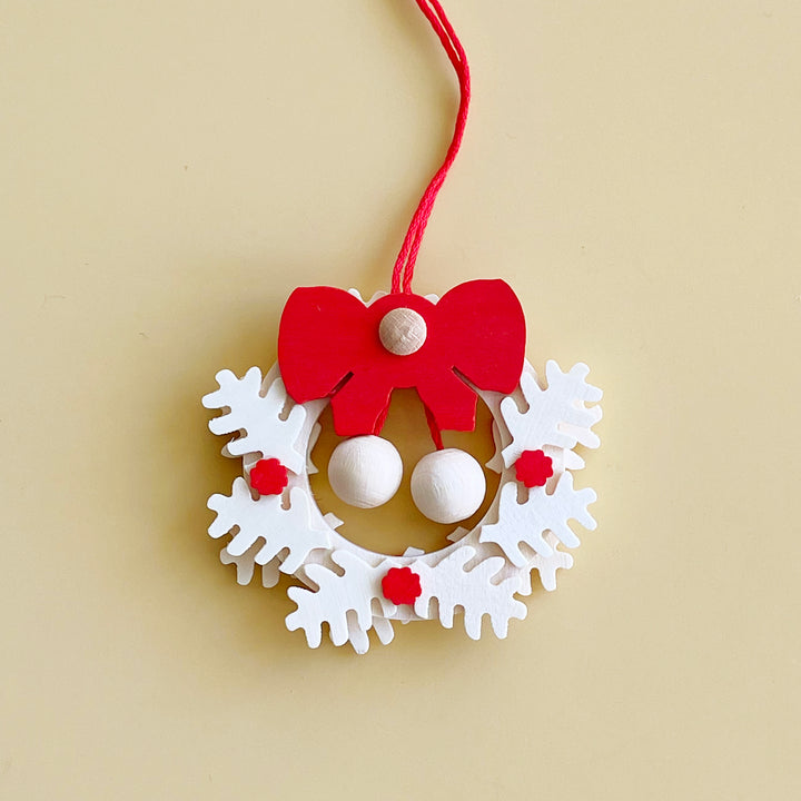 Wood Wreath Ornament