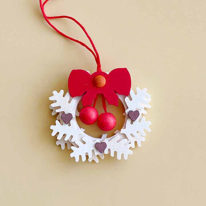 Wood Wreath Ornament